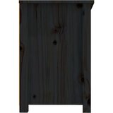 TV ormarić crni 114 x 35 x 52 cm od masivne borovine | shoptok.hr