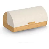 posoda za kruh s pokrovom, les, krem, 36x21x17 cm