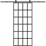  Klizna vrata s priborom 90 x 205 cm od ESG stakla i aluminija | shoptok.hr