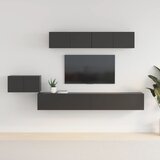 vidaXL 5-dijelni set TV ormarića crni od konstruiranog drva | shoptok.hr