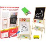 Lean_Toys Lesena magnetna tabla s kredo 2v1 | Shoptok.si