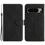INORCO Ovitek za telefon iz PU usnja za Google Pixel 8 Pro, ovitek stojala za denarnico z vtisnjeno črto na dotik kože, (22033836) | Shoptok.si