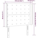  Posteljno vzglavje svetlo sivo 103x16x118/128 cm žamet, (20793728) | Shoptok.si