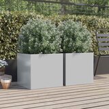  Sadilice 2 kom srebrne 49 x 47 x 46 cm od pocinčanog čelika | shoptok.hr
