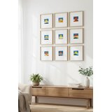 WALLXPERT Slika Huhu753, 30x30cm,9 delova | Eponuda.ba