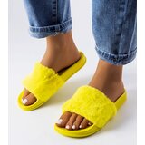 Gemre Yellow fur slides Raffaele Cijene