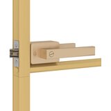Sobna vrata tanka zlatna 83x201,5 cm kaljeno staklo i aluminij | shoptok.hr
