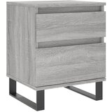 Maison Chic Nočna omarica - Nočna miza siva sonoma 40x35x50 cm inženirski les, (21686754) Cene