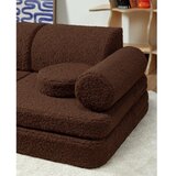 Wigiwama Tamno smeđi dječji jastuk za sjedenje od bouclé tkanine Warm Hazel – | shoptok.hr