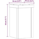 vidaXL Stojalo za rastline 2 kosa sonoma hrast 10x10x18 cm inž. les | Shoptok.si