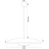  Argon 8868 - LED luster na lanku BOLTON LED/12,5W/230V 3000K crna | Eponuda.com