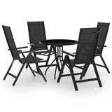  5-dijelni bistro set crni i antracit | shoptok.hr