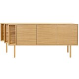Woodman Komoda v hrastovem dekorju v naravni barvi 189x65x44 cm Shift – | Shoptok.si