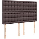 vidaXL Krevet s oprugama i madracem tamnosmeđi 140 x 190 cm od tkanine | shoptok.hr