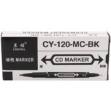  Set of Double-Sided Waterproof Markers for CDs Black 10pcs. | shoptok.hr
