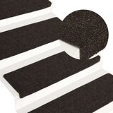 vidaXL Preproge za stopnice 15 kosov 65x25 cm rjave Cene