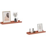  Polica na zidu 2 pcs Crvena 40 x 9 x 3 cm Konstruirano drvo | shoptok.hr