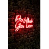 WALLXPERT dekorativna plastična led rasveta do what you love red Cene