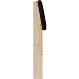  Tapecirani uzglavlje Crna 135 cm Čvrsto borovo drvo | shoptok.hr