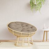  Okrugli jastuk smeđesivi Ø 100 x 11 cm od tkanine Oxford | shoptok.hr