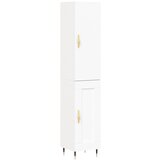 Maison Chic Visoka omara - Komoda - Predalnik bela 34,5x34x180 cm inženirski les, (21719664) | Shoptok.si