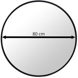  Ogledalo crni okvir 80cm | shoptok.hr