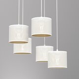  Luster na sajli LOFT SHADE 5xE27/60W/230V bela/zlatna | Eponuda.com