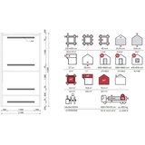 Male kuće Vanjska sauna KEMI 210 × 400 cm sa šindrom | shoptok.hr