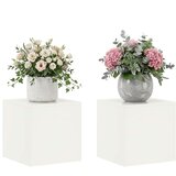  Stalak za biljke 2 pcs Bijela 40 x 40 x 40 cm Čelik | shoptok.hr