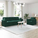  Set sofe 2 pcs Tamnozelena 228 x 78 x 80 cm Baršun | shoptok.hr