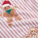 Catherine Lansfield Crvena/u prirodnoj boji deka s božićnim motivom 170x130 cm Christmas Gingerbread Stripe – | shoptok.hr