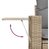 vidaXL 11-dijelni set vrtnih sofa od poliratana s jastucima bež | shoptok.hr