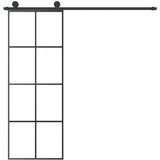  Klizna vrata s priborom 76 x 205 cm od ESG stakla i aluminija | shoptok.hr