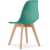  KITO stolica zelena / prirodne noge x 3 | shoptok.hr