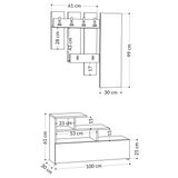 Hanah home Stalak za cipele 100x61x30cm Hrast | Eponuda.ba