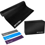 Spokey MANTRA Yoga Set - Pad + Block + Resistance Rubber | ePonuda.com