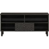 TV ormarić crni 100 x 33 x 46 cm od masivnog drva manga | shoptok.hr
