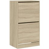 vidaXL omarica za čevlje z 2 predaloma sonoma hrast 60x42x108 cm | Shoptok.si