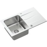 Quadron sudoper MICHAEL 111 alabaster bijela/čelik | shoptok.hr