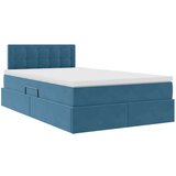  Krevet s od storage s madracem Plava 120 x 190 cm Baršun | shoptok.hr