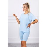 Kesi Set of top+leggings in azure color | ePonuda.com