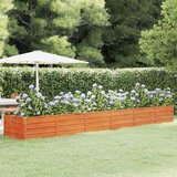  Povišena vrtna gredica boja hrđe 480 x 80 x 45 cm čelik COR-TEN | shoptok.hr