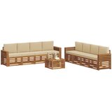  Set vanjskih sofa 9 kom. Prirodna i bež | shoptok.hr