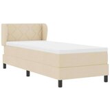 vidaXL Boxspring krevet s madracem Krema 80 x 200 cm tkanina | shoptok.hr