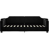  Dnevni krevet crni 90 x 190 cm od tkanine | shoptok.hr