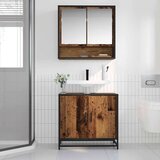 vidaXL Kopalniška omara za umivalnik z vrati Star les 65 x 33 x 60 cm | Shoptok.si