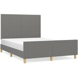  Okvir za krevet bez madraca tamnosivi 140 x 190 cm od tkanine | shoptok.hr