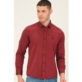 Dewberry G765 MEN'S SHIRT-BURGUNDY Cijene