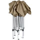  Zložljiv šotor šestkoten 3,6x3,1 m taupe 220g/m², (20703396) | Shoptok.si