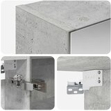  Kupaonski ormar s ogledalom Betonski sivi 50 x 14,5 x 70 cm | shoptok.hr